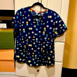 Code happy scrub top